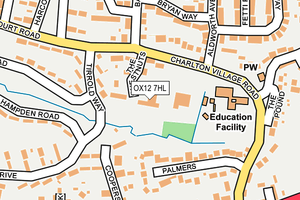 OX12 7HL map - OS OpenMap – Local (Ordnance Survey)