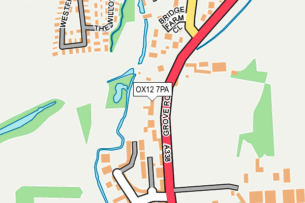 OX12 7PA map - OS OpenMap – Local (Ordnance Survey)