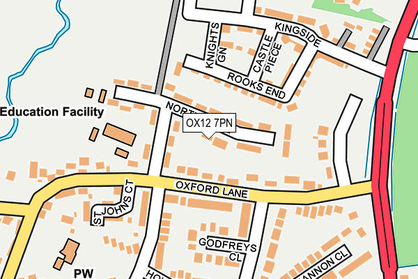 OX12 7PN map - OS OpenMap – Local (Ordnance Survey)