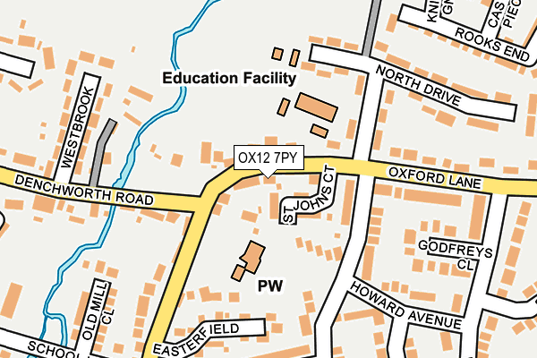 OX12 7PY map - OS OpenMap – Local (Ordnance Survey)