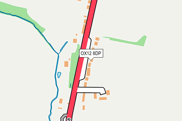 OX12 8DP map - OS OpenMap – Local (Ordnance Survey)