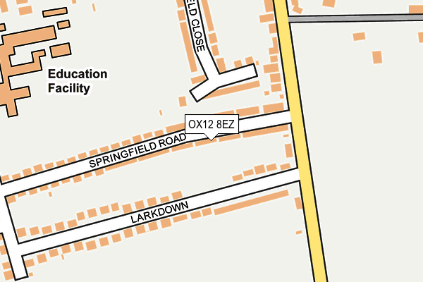 OX12 8EZ map - OS OpenMap – Local (Ordnance Survey)