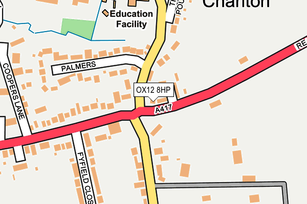 OX12 8HP map - OS OpenMap – Local (Ordnance Survey)