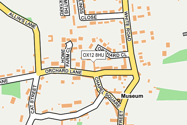 OX12 8HU map - OS OpenMap – Local (Ordnance Survey)