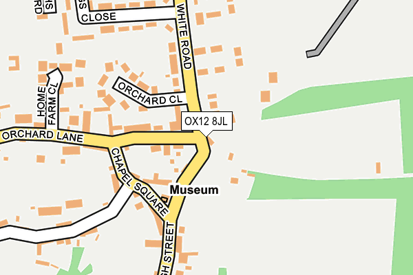 OX12 8JL map - OS OpenMap – Local (Ordnance Survey)