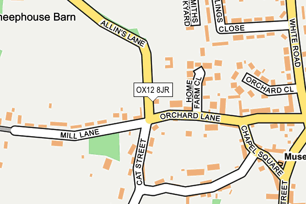 OX12 8JR map - OS OpenMap – Local (Ordnance Survey)