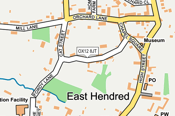 OX12 8JT map - OS OpenMap – Local (Ordnance Survey)