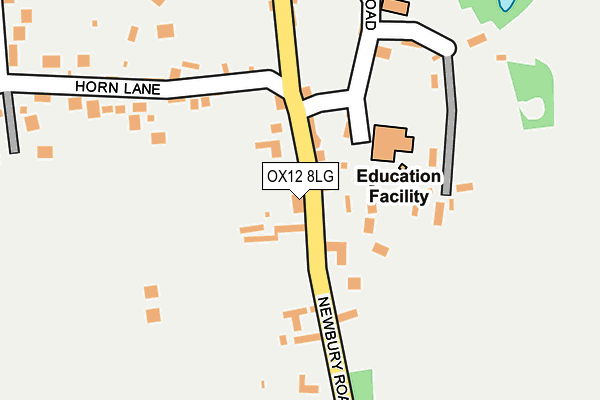 OX12 8LG map - OS OpenMap – Local (Ordnance Survey)