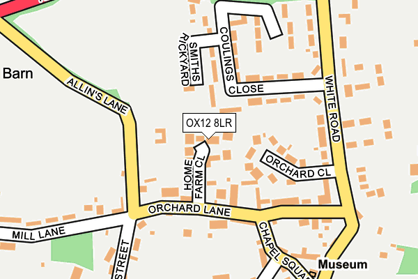 OX12 8LR map - OS OpenMap – Local (Ordnance Survey)