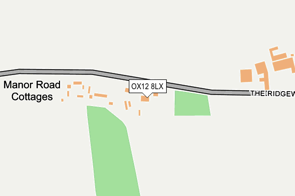 OX12 8LX map - OS OpenMap – Local (Ordnance Survey)