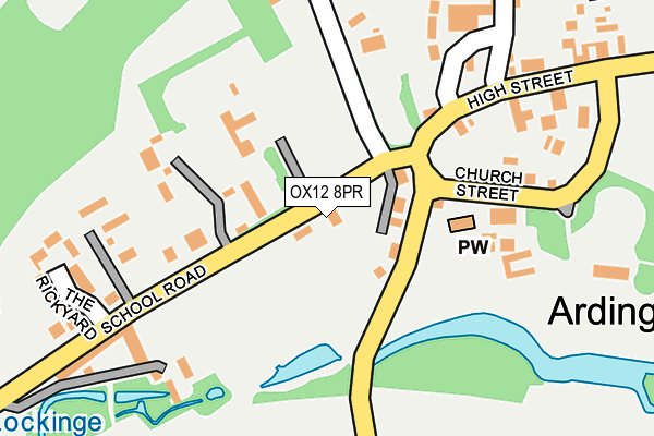 OX12 8PR map - OS OpenMap – Local (Ordnance Survey)