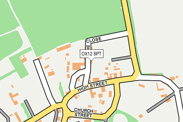 OX12 8PT map - OS OpenMap – Local (Ordnance Survey)