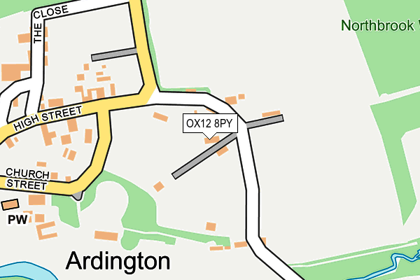 OX12 8PY map - OS OpenMap – Local (Ordnance Survey)