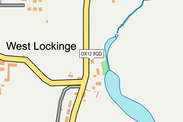 OX12 8QD map - OS OpenMap – Local (Ordnance Survey)
