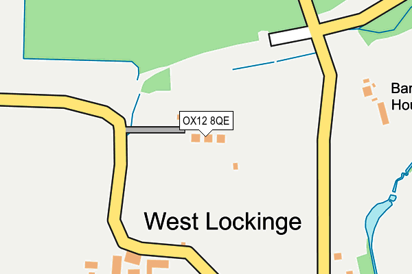 OX12 8QE map - OS OpenMap – Local (Ordnance Survey)