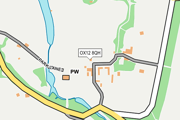 OX12 8QH map - OS OpenMap – Local (Ordnance Survey)