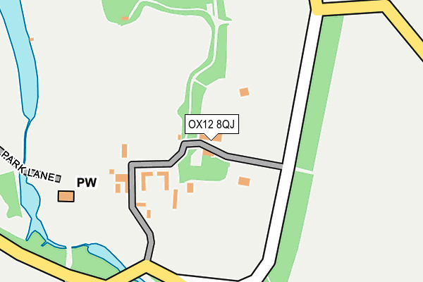 OX12 8QJ map - OS OpenMap – Local (Ordnance Survey)