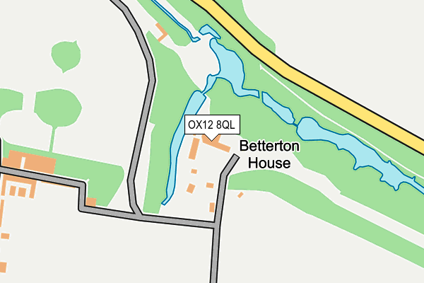 OX12 8QL map - OS OpenMap – Local (Ordnance Survey)