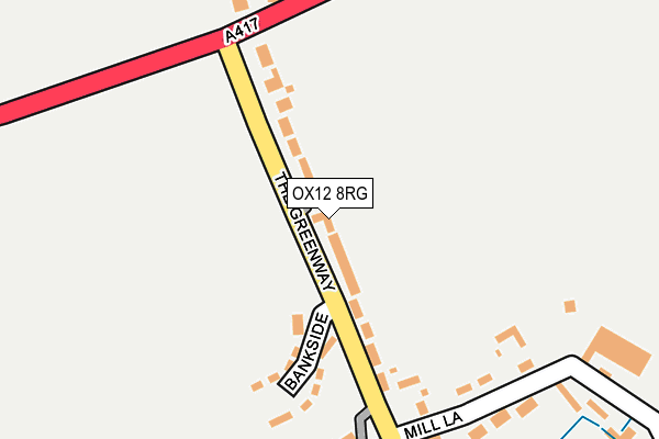 OX12 8RG map - OS OpenMap – Local (Ordnance Survey)