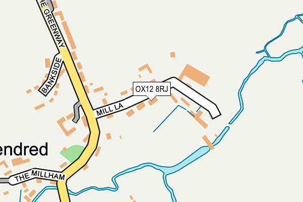 OX12 8RJ map - OS OpenMap – Local (Ordnance Survey)