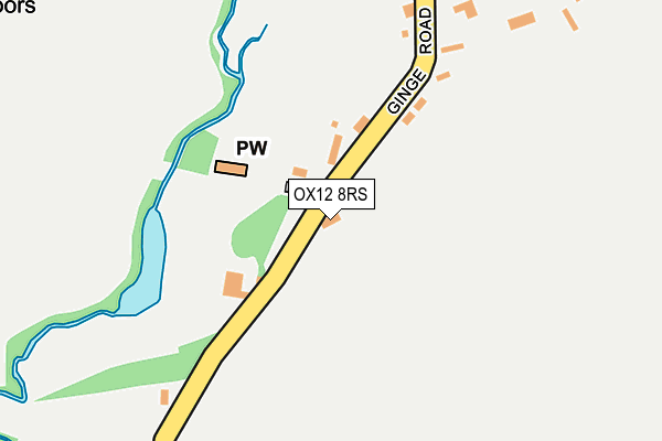 OX12 8RS map - OS OpenMap – Local (Ordnance Survey)