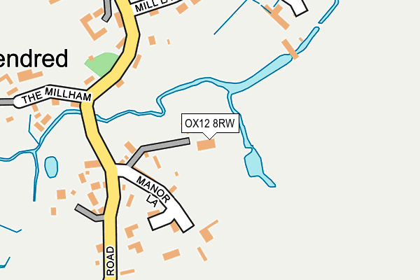 OX12 8RW map - OS OpenMap – Local (Ordnance Survey)