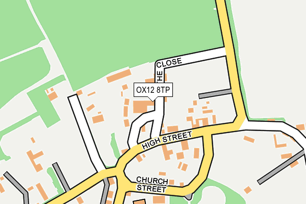 OX12 8TP map - OS OpenMap – Local (Ordnance Survey)