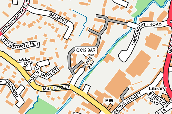 OX12 9AR map - OS OpenMap – Local (Ordnance Survey)