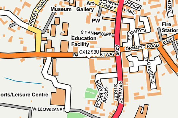 Map of OSTEOPATHIC CENTRE FOR ANIMALS LIMITED at local scale