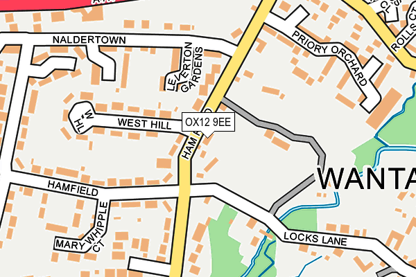 OX12 9EE map - OS OpenMap – Local (Ordnance Survey)