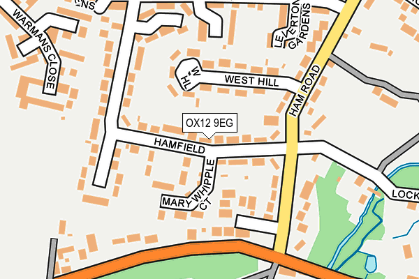 OX12 9EG map - OS OpenMap – Local (Ordnance Survey)