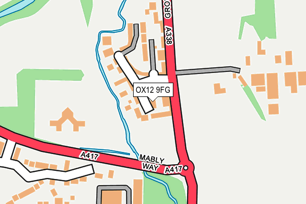 OX12 9FG map - OS OpenMap – Local (Ordnance Survey)