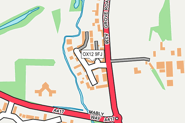 OX12 9FJ map - OS OpenMap – Local (Ordnance Survey)