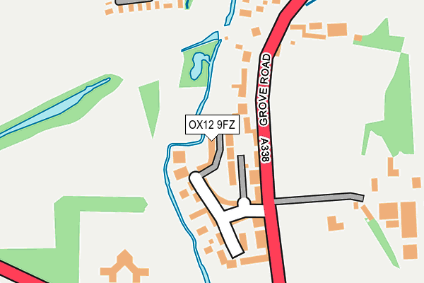 OX12 9FZ map - OS OpenMap – Local (Ordnance Survey)