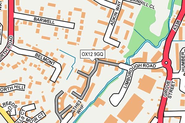 OX12 9GQ map - OS OpenMap – Local (Ordnance Survey)