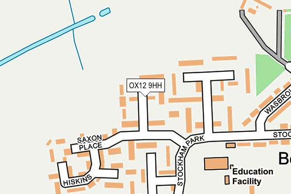 OX12 9HH map - OS OpenMap – Local (Ordnance Survey)