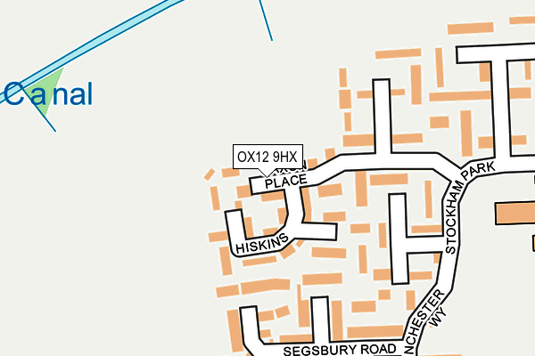 OX12 9HX map - OS OpenMap – Local (Ordnance Survey)
