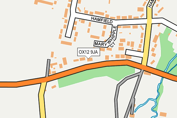 OX12 9JA map - OS OpenMap – Local (Ordnance Survey)