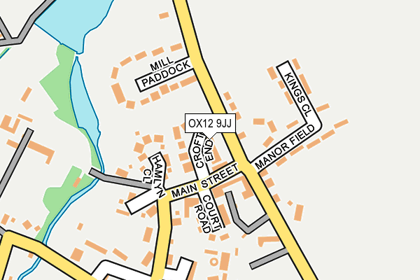 OX12 9JJ map - OS OpenMap – Local (Ordnance Survey)
