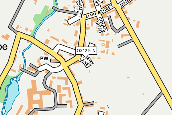 OX12 9JN map - OS OpenMap – Local (Ordnance Survey)