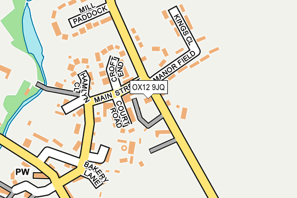 OX12 9JQ map - OS OpenMap – Local (Ordnance Survey)