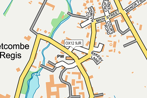 OX12 9JR map - OS OpenMap – Local (Ordnance Survey)