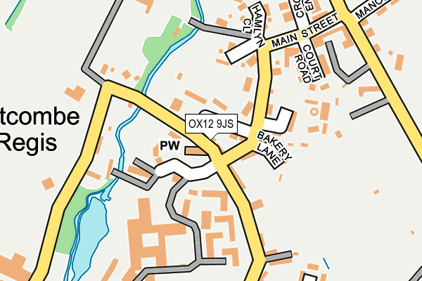 OX12 9JS map - OS OpenMap – Local (Ordnance Survey)