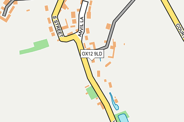 OX12 9LD map - OS OpenMap – Local (Ordnance Survey)