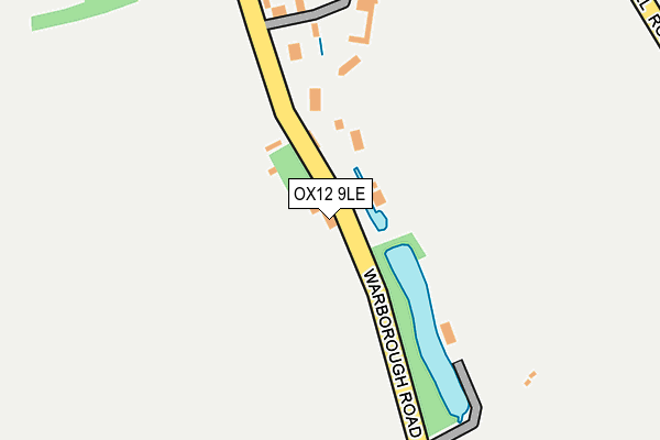 OX12 9LE map - OS OpenMap – Local (Ordnance Survey)