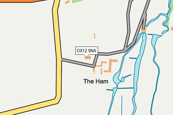 OX12 9NA map - OS OpenMap – Local (Ordnance Survey)