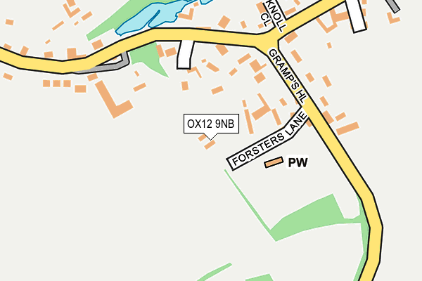 OX12 9NB map - OS OpenMap – Local (Ordnance Survey)