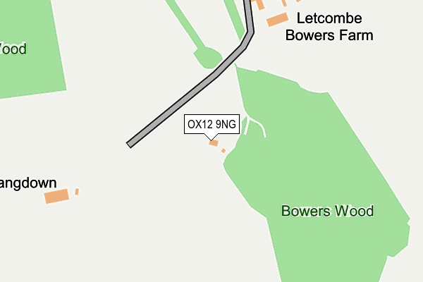 OX12 9NG map - OS OpenMap – Local (Ordnance Survey)