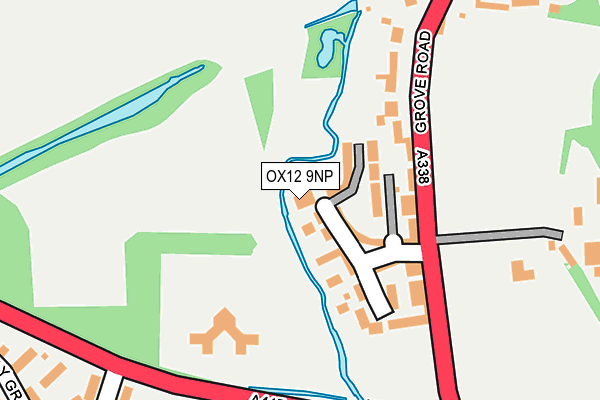 OX12 9NP map - OS OpenMap – Local (Ordnance Survey)