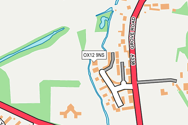 OX12 9NS map - OS OpenMap – Local (Ordnance Survey)